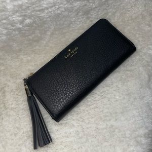 Black Kate Spade Tassel Wallet